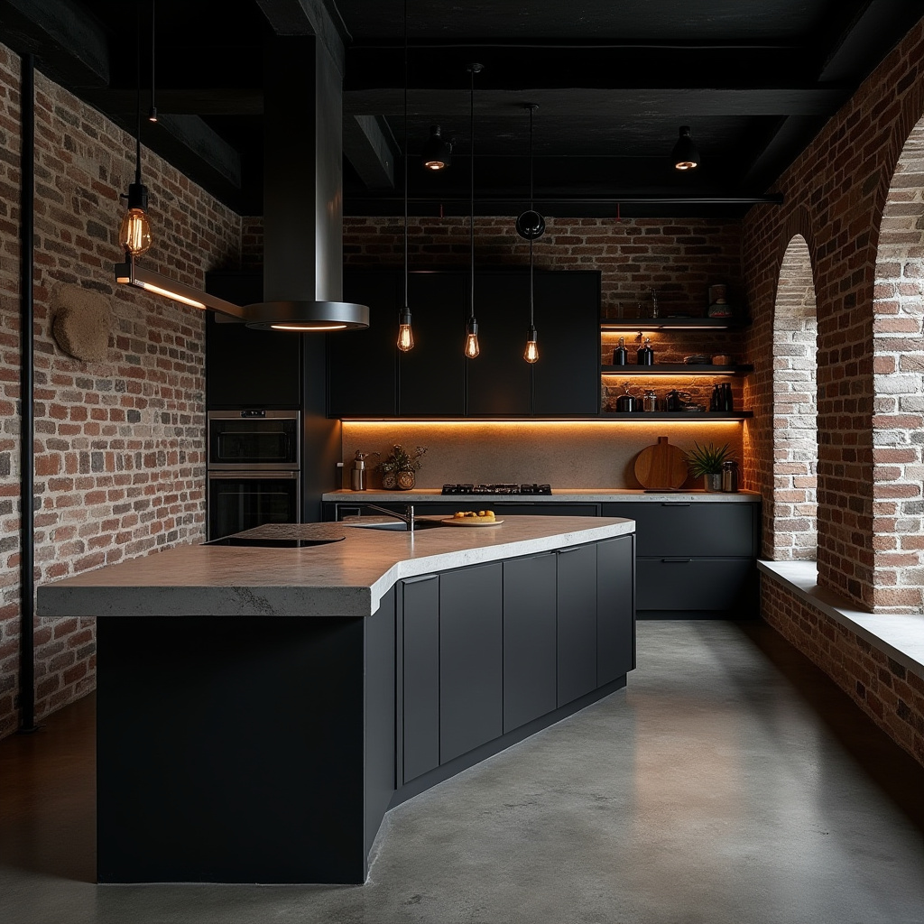 White kitchen with black accents 3